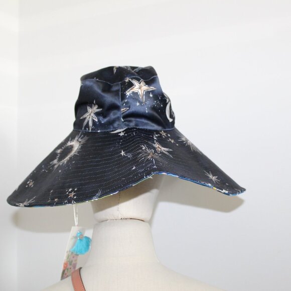 NWT Johnny Was Biya JWLA 3J Workshop Reversible Beach Hat Zolita One Size - Picture 11 of 13